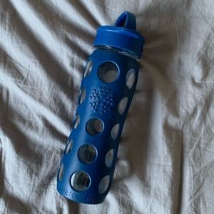 Glass Lifefactory water bottle